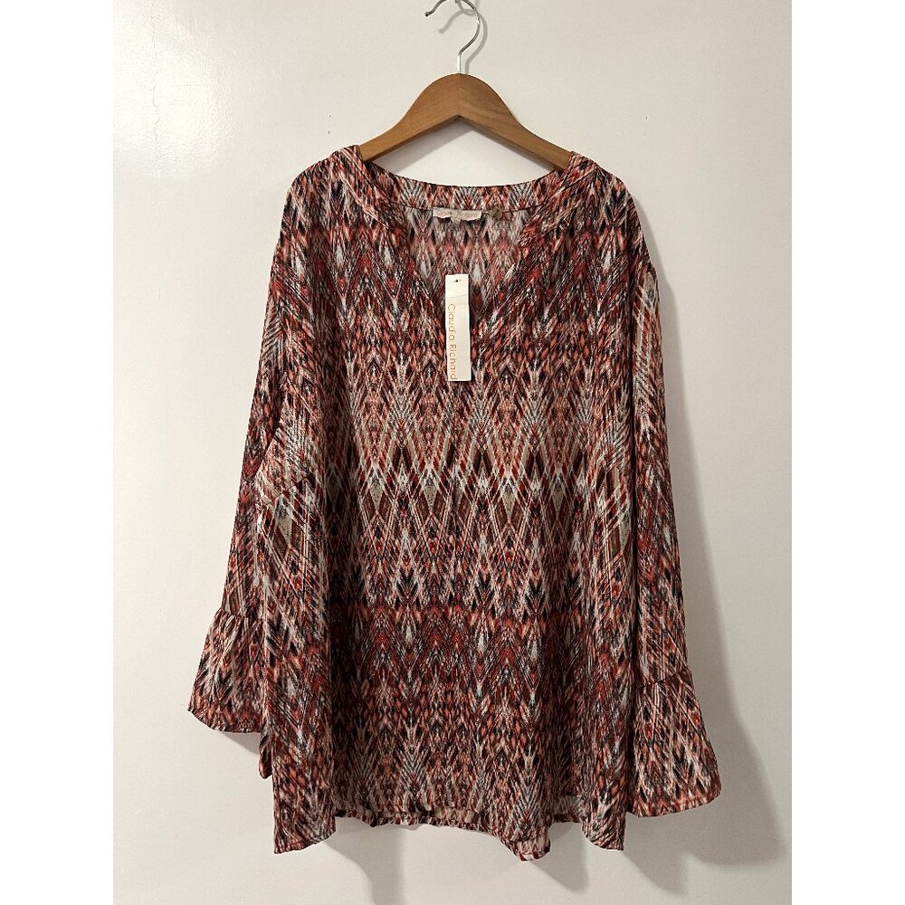 Claudia‎ Richard Bohemian Blouse Size XL